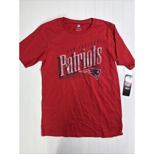 New England Patriots T Shirt Youth Large 14/16 NFL Team Apparel Retro Logo NEW
